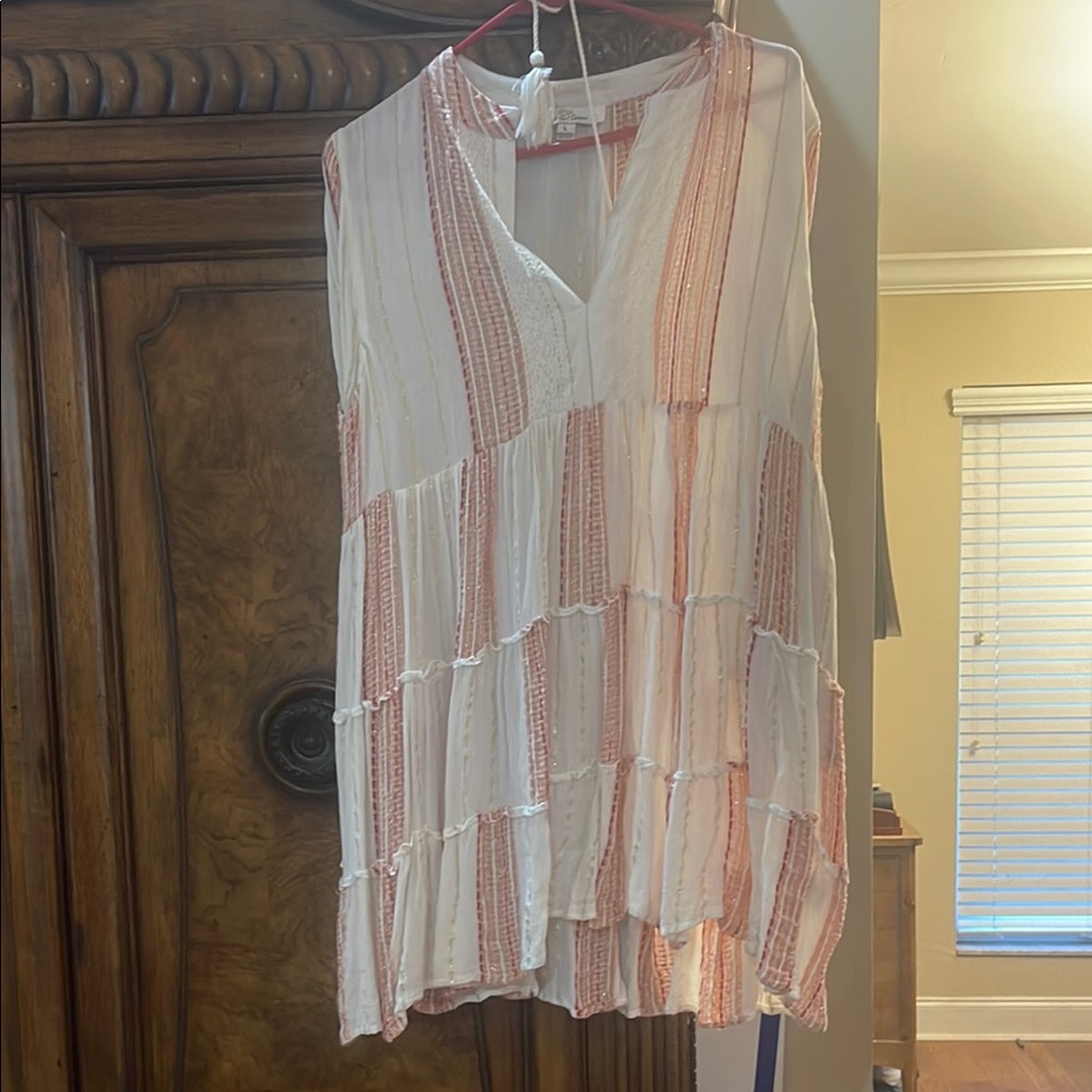 Striped Sleeveless Blouse